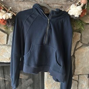 Lululemon Oversized Half Zip Scuba Hoodie in Navy, size M/L